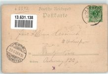 35321 W6312 Laubach , Hess 1897 Lithographie Vorläufer Stadtkern Schloß Laubach