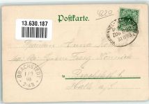 45525 W4320 Blankenstein , Ruhr 1898 Lithographie Gasthaus Steinen-Haus Burg Blankenstein Bahnpost Vohwinkel- Zg. 820