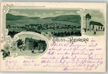 34549 W3593 Kleinern 1911 Lithographie Kirche Kolonialwarenhandlung Blümer