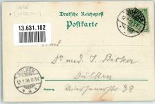 41747 W4060 Süchteln 1899 Lithographie / Künstlerkarte Hotel Platzen Veranda Hofraum Garten
