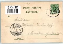 34474 W3549 Wrexen Lithographie Bahnhof Kirche Gasthaus zur Waldlust