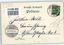 39387 O3230 Oschersleben 1900 Lithographie Hornhausen Postamt Krugbrücke Schloß Kriegerdenkmal