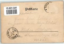 01737 O8223 Tharandt 1890 Lithographie Hotel Gasthaus Albert Salon Hirsch Vorläufer