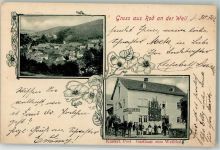 61276 W6395 Rod an der Weil 1902 - Kaiserl. Post Postkutsche Gasthaus Zum Weiltal