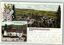 61276 W6395 Emmershausen 1901 Lithographie Gasthaus Zum Weilthal Gottfried Prösser