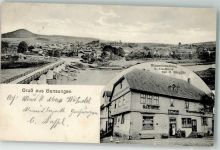 34587 W3582 Gensungen , Hess 1916 - Waren- und Gasthaus Stieglitz Gänse