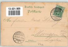 63683 W6474 Lißberg , Hess 1901 Lithographie Gasthaus Reinh. Nies Darmstädter Hof Burg Kirche