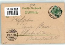 36381 W6490 Schlüchtern 1898 Lithographie Hotel Zum Stern