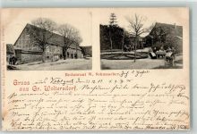 16306 O1321 Woltersdorf b Angermünde 1902 - Gasthaus Schumacher Gasthausgarten