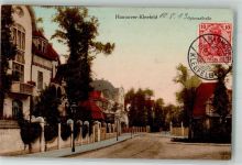 30159 W3000 Kleefeld 1913 - Spinozastraße RS. Vignette Esperanto
