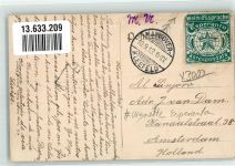 30159 W3000 Kleefeld 1913 - Spinozastraße RS. Vignette Esperanto