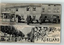38889 O3725 Rübeland b Blankenburg, Harz 1909 - Gasthaus grüne Eiche An der Rode