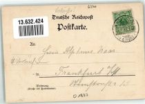 61440 W6370 Oberursel Taunus 1893 Lithographie Vorläufer Hohemark Gasthaus und Gartenwirtschaft