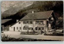 83483 W8242 Bischofswiesen Foto AK Kaffee-Pension Ulrichshof Ort lt. Stempel
