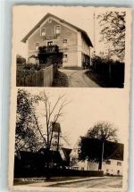 85238 W8067 Petershausen , Oberbay Foto AK Dorfstraße Wohnhaus