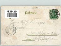 56203 W5410 Höhr-Grenzhausen 1901 Lithographie Krankenhaus Marktstraße