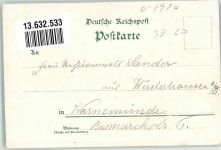 16928 O1920 Pritzwalk Lithographie Marktstraße Försterhaus Wappen Mageriten
