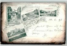 Ratzebuhr Okonek 1898 - Landecke Ledyczek Oskarschacht Anselmschacht Casino