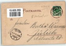 30159 W3000 Kirchrode 1896 Lithographie Vorläufer Tiergarten Rotwild Gasthaus
