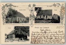 Bad Polzin Polczyn-Zdroj 1907 - Lasbeck Losnica Gasthaus Uecker Kirche Schule