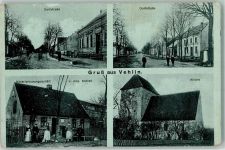 16866 O1901 Vehlin 1914 - Dorfstraße Handlung Schieß Kirche