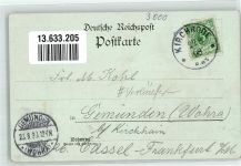 30159 W3000 Kirchrode 1898 Lithographie Etablissement Germania-Garten