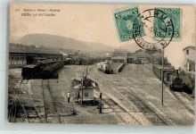 Irun 1909 - Bahnhof Briefmarken Bildseite