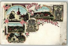 Kremesnik Kremeschnik Gebrauchsspuren Chram sc. trojice Fortovna pod Kremesnikem Lesnizatisi Studanka zazracne vody Lithographie