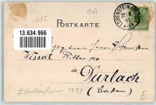 07356 O6850 Lobenstein , Thür 1891 Gebrauchsspuren Alter Turm Lithographie Vorläufer