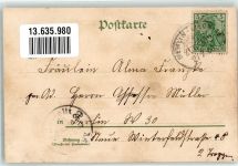 16766 O1421 Sommerfeld b Velten 1900 Lithographie Kinderhort St,. Nicolaikirche Staats-Bahnhof Kirche Rathaus Vierblättriges Kleeblatt Bahnpost Berlin - Liegnitz Zug 232
