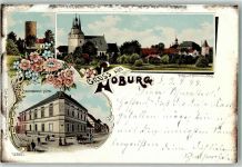39279 O3404 Loburg b Magdeburg Lithographie Barbecks Hotel