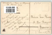 55286 W6501 Wörrstadt 1919 Prägedruck Neunröhrenbrunnen Passepartout Blatt Lithographie
