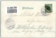 01445 O8122 Radebeul 1900 Lithographie Hotel Zu den 4 Jahreszeiten