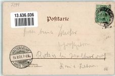 04880 O7294 Dommitzsch 1901 Lithographie Gasthaus Zum Fährhaus