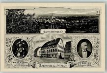 70771 W7022 Echterdingen - Herzog Karl Eugen Graf Zeppelin Gasthaus Zum Hirsch