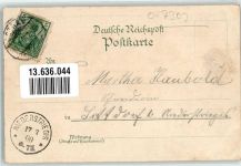 04749 O7303 Ostrau , Sachs 1900 Lithographie Gasthaus Zum wilden Mann