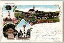 02689 O8606 Sohland a d Spree 1902 Lithographie Prinz Albertdenkmal Kaiser Wilhelm Eiche Bismarckdenkmal Prinz Friedrich August Turm