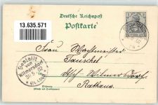 10115 W1000 Schmargendorf 1902 Lithographie Breite Straße Mossesche Anstalt Kaiser Wilhelm Denkmal Kirche