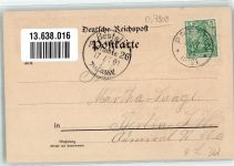 06922 O7908 Prettin 1901 Lithographie Herrenstraße Hintersee Gasthaus zum Rössle Schloß Lichtenburg