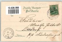 04749 O7303 Ostrau , Sachs 1900 Lithographie Gasthaus Zur goldenen Taube Bundeshotel des Deutschen Radfahrer Bundes Franz Herrmann