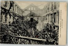 02782 O8812 Seifhennersdorf 1909 Foto AK Brand der Firma Stephanus Leipnitz & Comp. 29. Juli 1909 Ort lt. Fotograf