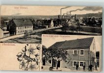 01809 O8312 Heidenau , Sachs 1908 - Alter Ortsteil Gasthaus zum Trompeter Fahrräder