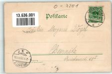 04838 O7281 Groitzsch b Eilenburg 1899 Lithographie Stadtkitche