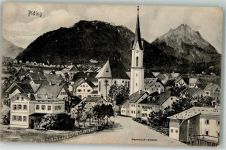 83451 W8235 Piding 1908 Lithographie Pfarrkirche Maria Geburt