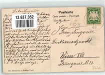 83451 W8235 Piding 1908 Lithographie Pfarrkirche Maria Geburt