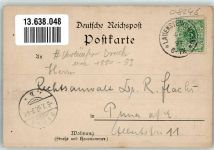 01778 O8246 Lauenstein 1897 Lithographie Hotel Stadt Teplitz Schloß Lauenstein