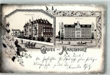 10115 W1000 Mariendorf 1903 Lithographie Marienheim Schule