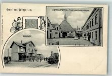 32139 W4905 Spenge - Zigarrenfabrik Engelbart & Biermann Bahnhof Dampflok