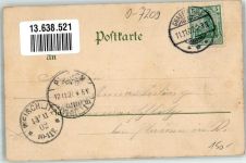 04571 O7209 Rötha 1902 Lithographie Post Postkutsche Gasthaus Oertel Garten Kegelbahn