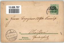 04703 O7321 Zeschwitz 1904 Lithographie Gasthaus Kutschen